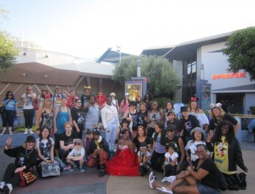 In front of Captain EO